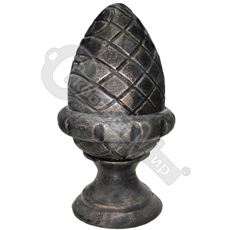 Наконечник кованый Шишка 210х400 мм d=160 мм, 18300*** Наконечник кованый Шишка 210х400 мм d=160 мм, 18300***