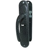 Ручка на планке РДП-2-006-42С-АС-Л-антик сереб.,лев./15/ Ручка на планке РДП-2-006-42С-АС-Л-антик сереб.,лев./15/