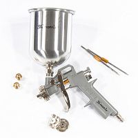 Краскоспульт пневматический с верхним бачком V=1,0л, сопла диам.1.2, 1.5 и 1.8 мм, Matrix, 57315 Краскоспульт пневматический с верхним бачком V=1,0л, сопла диам.1.2, 1.5 и 1.8 мм, Matrix, 57315