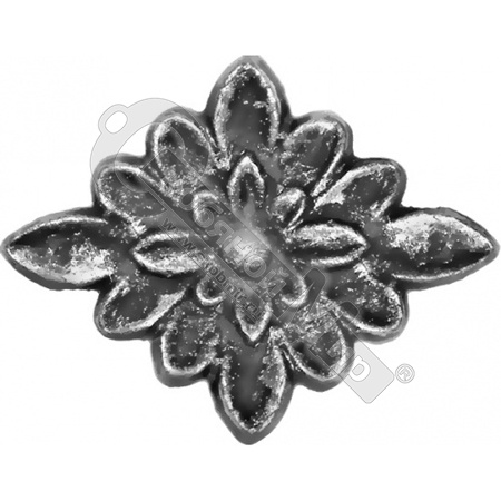 Накладка кованая 80х95х7 мм 1428   Накладка кованая 80х95х7 мм 1428