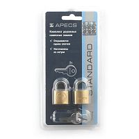 Замки навесные Apecs PDB-20-20-Blisier (2 Locks+3Keys.) 00017793 Замки навесные Apecs PDB-20-20-Blisier (2 Locks+3Keys.) 00017793
