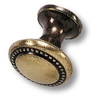 Ручка кнопка классика античная бронза BRASS, 03.0100-А Ручка кнопка классика античная бронза BRASS, 03.0100-А