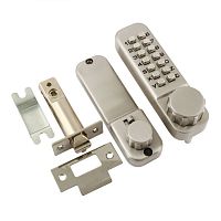 Кодовый замок 101 с фикс. (мат.хром ) НОРА-М*** Кодовый замок 101 с фикс. (мат.хром ) НОРА-М***