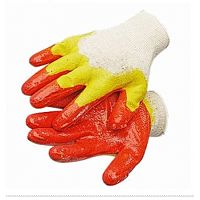 Перчатки с двойным латексным покрытием, зеленые/красные Перчатки с двойным латексным покрытием, зеленые/красные