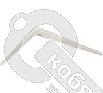 Уголок-кронштейн для полок 250х200 мм, белый, 5574*** фото 2 Уголок-кронштейн для полок 250х200 мм, белый, 5574*** фото 2