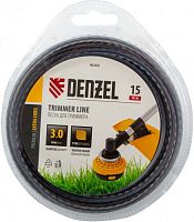 Леска для триммера квадрат зубчатый, двухкомпонентная 3,0мм х 15м, блистер EXTRA CORD, Denzel, 96260 Леска для триммера квадрат зубчатый, двухкомпонентная 3,0мм х 15м, блистер EXTRA CORD, Denzel, 96260