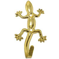 Крючок 1 рожковый "Ящерица", золото, 1330 Крючок 1 рожковый "Ящерица", золото, 1330