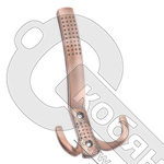 Крючок 3-х рожковый, YG1149L AC, медь (с перфорацией),  122-171/212В  /26/260/ фото 2 Крючок 3-х рожковый, YG1149L AC, медь (с перфорацией),  122-171/212В  /26/260/ фото 2