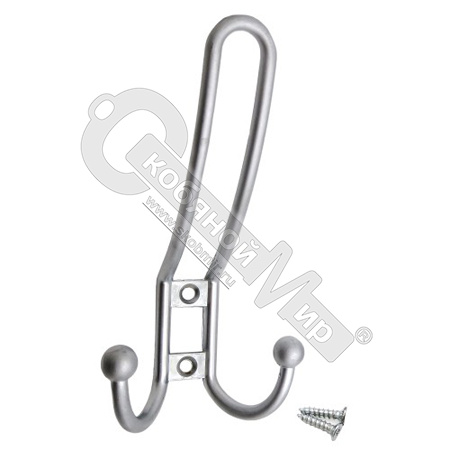 Крючок 3-х рожковый с шариками, 1205 L-(DC), матовый хром, SOLLER SC, 122-110/208А DS /20/200/ Крючок 3-х рожковый с шариками, 1205 L-(DC), матовый хром, SOLLER SC, 122-110/208А DS /20/200/