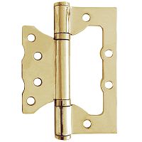 Петля накладная без врезки 100х75х2,5-В2, РВ золото (сталь) Латунина Петля накладная без врезки 100х75х2,5-В2, РВ золото (сталь) Латунина