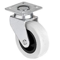 Опора колесная поворотная с площадкой, 50х20 мм, с метал. арматурой, сер.,321 (100шт/500шт) Опора колесная поворотная с площадкой, 50х20 мм, с метал. арматурой, сер.,321 (100шт/500шт)