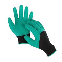 Перчатки утепленные нейлоновые с покрытием из вспененного латекса, дополнит. облив пальцев, 12438 Перчатки утепленные нейлоновые с покрытием из вспененного латекса, дополнит. облив пальцев, 12438