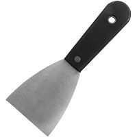 Шпательная лопатка 75 мм, стальная полированная, пластмассовая ручка, Sparta, 852395 Шпательная лопатка 75 мм, стальная полированная, пластмассовая ручка, Sparta, 852395