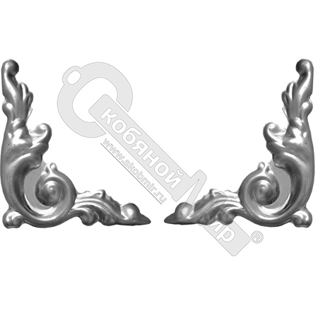 Накладка штампованная пара 113х127х1 мм 19585*** Накладка штампованная пара 113х127х1 мм 19585***