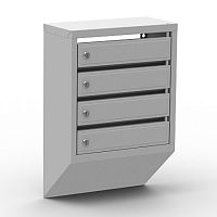 Ящик почтовый вертикальный (ЭК-4 секции. с замком ) Ящик почтовый вертикальный (ЭК-4 секции. с замком )